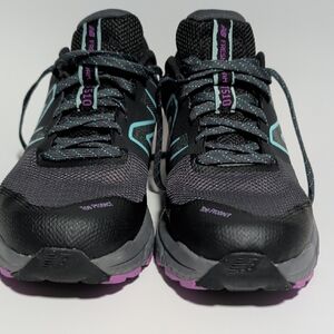 New Balance Women's Black Teal Purple Trail Sneakers